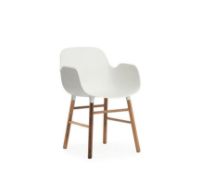 Bild von Normann Copenhagen Form Sessel SH: 44 cm – Weiß/Walnuss