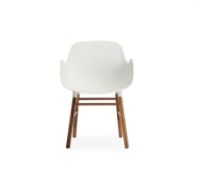 Bild von Normann Copenhagen Form Sessel SH: 44 cm – Weiß/Walnuss