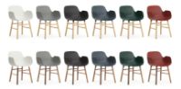 Bild von Normann Copenhagen Form Sessel SH: 44 cm – Weiß/Walnuss