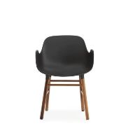 Bild von Normann Copenhagen Form Sessel SH: 44 cm – Schwarz/Walnuss