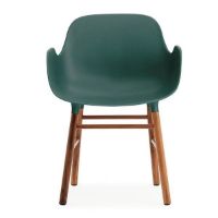 Bild von Normann Copenhagen Form Sessel SH: 44 cm – Grün/Walnuss