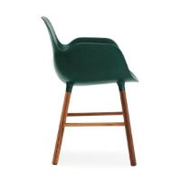 Bild von Normann Copenhagen Form Sessel SH: 44 cm – Grün/Walnuss