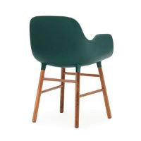 Bild von Normann Copenhagen Form Sessel SH: 44 cm – Grün/Walnuss