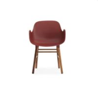 Bild von Normann Copenhagen Form Sessel SH: 44 cm – Rot/Walnuss