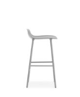 Bild von Normann Copenhagen Form Barhocker SH: 65 cm – Grau/Stahl