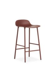 Bild von Normann Copenhagen Form Barhocker SH: 65cm - Rot/Stahl