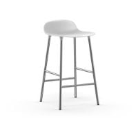 Bild von Normann Copenhagen Form Barhocker SH: 65cm - Weiß/Chrom