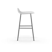 Bild von Normann Copenhagen Form Barhocker SH: 65cm - Weiß/Chrom