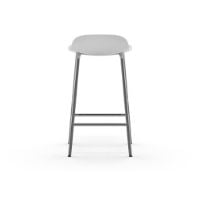 Bild von Normann Copenhagen Form Barhocker SH: 65cm - Weiß/Chrom