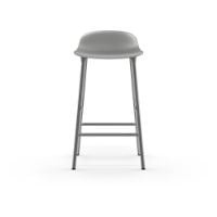 Bild von Normann Copenhagen Form Barhocker SH: 65 cm – Grau/Chrom