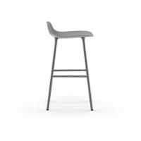 Bild von Normann Copenhagen Form Barhocker SH: 65 cm – Grau/Chrom