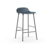 Bild von Normann Copenhagen Form Barhocker SH: 65cm - Blau/Chrom