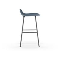 Bild von Normann Copenhagen Form Barhocker SH: 65cm - Blau/Chrom