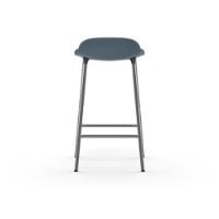 Bild von Normann Copenhagen Form Barhocker SH: 65cm - Blau/Chrom