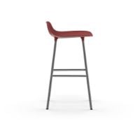 Bild von Normann Copenhagen Form Barhocker SH: 65cm - Rot/Chrom