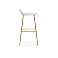 Bild von Normann Copenhagen Form Barhocker SH: 65cm - Weiß/Messing