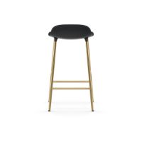 Bild von Normann Copenhagen Form Barhocker SH: 65cm - Schwarz/Messing