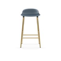 Bild von Normann Copenhagen Form Barhocker SH: 65cm - Blau/Messing