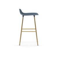 Bild von Normann Copenhagen Form Barhocker SH: 65cm - Blau/Messing