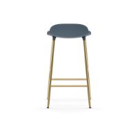 Bild von Normann Copenhagen Form Barhocker SH: 65cm - Blau/Messing