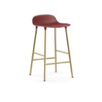 Bild von Normann Copenhagen Form Barhocker SH: 65cm - Rot/Messing