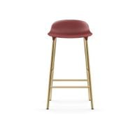 Bild von Normann Copenhagen Form Barhocker SH: 65cm - Rot/Messing