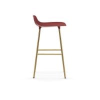 Bild von Normann Copenhagen Form Barhocker SH: 65cm - Rot/Messing