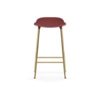 Bild von Normann Copenhagen Form Barhocker SH: 65cm - Rot/Messing