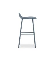 Bild von Normann Copenhagen Form Barhocker SH: 75cm - Blau/Stahl