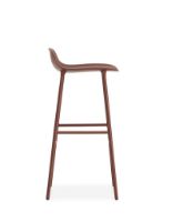 Bild von Normann Copenhagen Form Barhocker SH: 75cm - Rot/Stahl