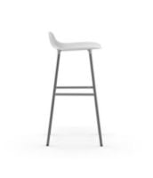 Bild von Normann Copenhagen Form Barhocker SH: 75cm - Weiß/Chrom