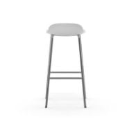 Bild von Normann Copenhagen Form Barhocker SH: 75cm - Weiß/Chrom