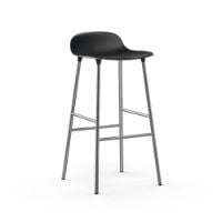 Bild von Normann Copenhagen Form Barhocker SH: 75cm - Schwarz/Chrom