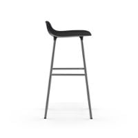 Bild von Normann Copenhagen Form Barhocker SH: 75cm - Schwarz/Chrom