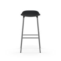 Bild von Normann Copenhagen Form Barhocker SH: 75cm - Schwarz/Chrom