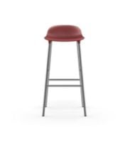 Bild von Normann Copenhagen Form Barhocker SH: 75cm - Rot/Chrom