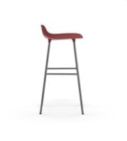 Bild von Normann Copenhagen Form Barhocker SH: 75cm - Rot/Chrom