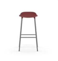 Bild von Normann Copenhagen Form Barhocker SH: 75cm - Rot/Chrom