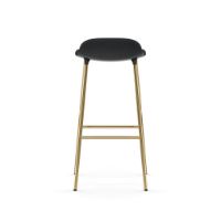 Bild von Normann Copenhagen Form Barhocker SH: 75cm - Schwarz/Messing