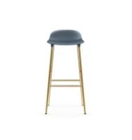 Bild von Normann Copenhagen Form Barhocker SH: 75cm - Blau/Messing