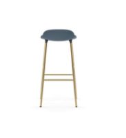 Bild von Normann Copenhagen Form Barhocker SH: 75cm - Blau/Messing