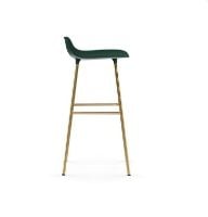 Bild von Normann Copenhagen Form Barhocker SH: 75cm - Grün/Messing