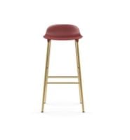 Bild von Normann Copenhagen Form Barhocker SH: 75cm - Rot/Messing