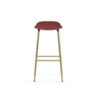 Bild von Normann Copenhagen Form Barhocker SH: 75cm - Rot/Messing