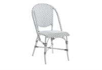 Bild von Sika-Design Sofie Exterior Cafestol SH: 45 cm - Weiß W. Cappuchino Dot