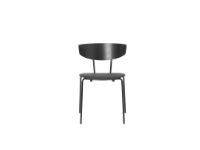 Bild von Ferm Living Herman Stuhl Aniline H: 74 cm - Schwarz/842 Schwarz OUTLET