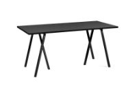 Bild von HAY Loop Stand Tisch 160x77,5 cm - Schwarz/Schwarzes Linoleum