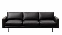 Bild von Wendelbo Edge V.1 3 Pers. Sofa L: 240 cm – Schwarzes Faith-Leder