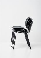 Bild von Erik Jørgensen EJ 45-S-R Taco Chair – Schwarzes Leder AUSSTELLUNGSMODELL OUTLET