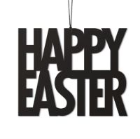 Bild von Felius Happy Easter Kleiderbügel 2 Stück H: 6,3 cm - Schwarz OUTLET
